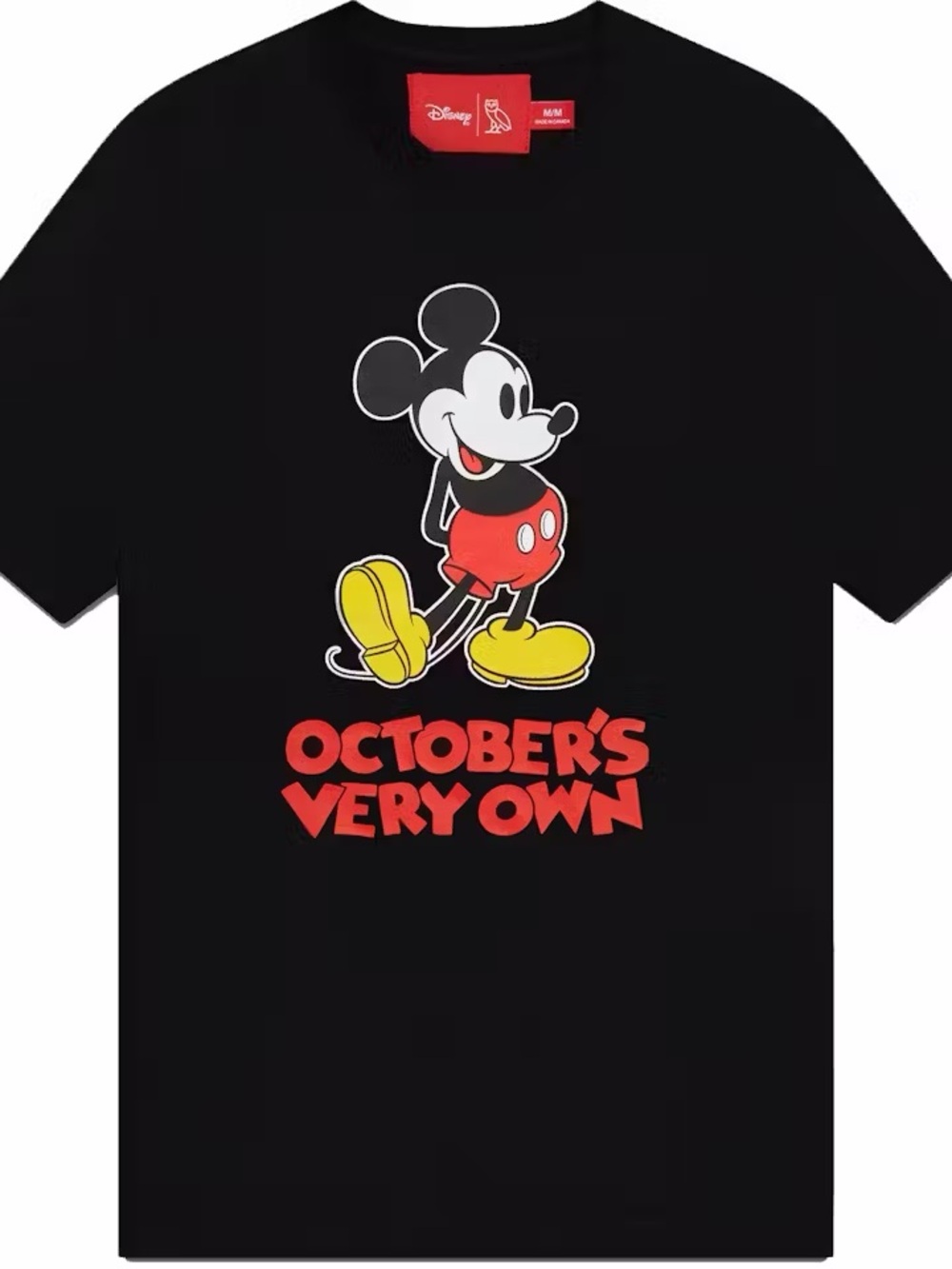 Disney x OVO Mickey Tee Black (Size Small)